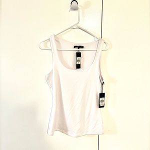 NWT Double Lined White Tank Top